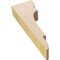 Ekena Millwork 2"W x 4"D x 12"H Thin New Brighton Rough Cedar Woodgrain TimberThane Corbel, Primed Tan CORUR02X04X12NEBRCPR - alternate 4
